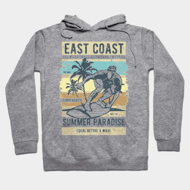 East Coast Summer Paradise Hoodie by JakeRhodes